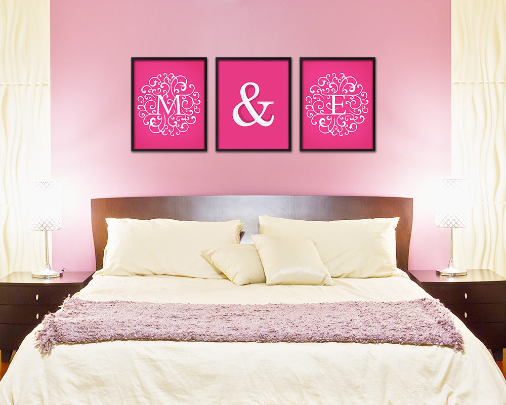 Letter X Custom Initial Boho Monogram Playing Card Framed Prints Wall Art