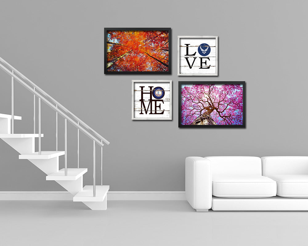 Virginia State Flag Home Sign Framed Print Decor Wall Art Gifts