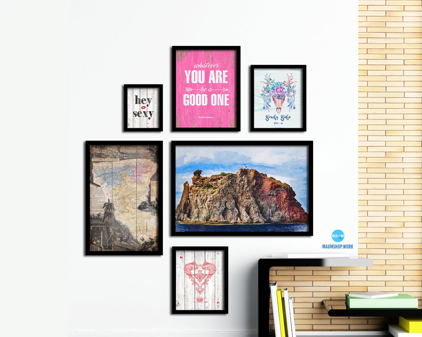 Province D'alcer Antique Map Wood Framed Print Art Wall Decor Gifts