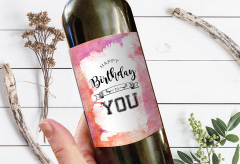 Happy Birthday To You Gift Label Holiday Personalized Gifts 8002