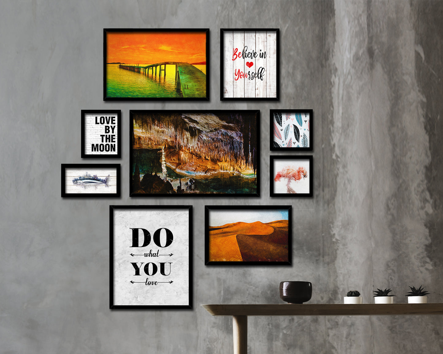 Do what you love Quote Framed Print Wall Art Decor Gifts