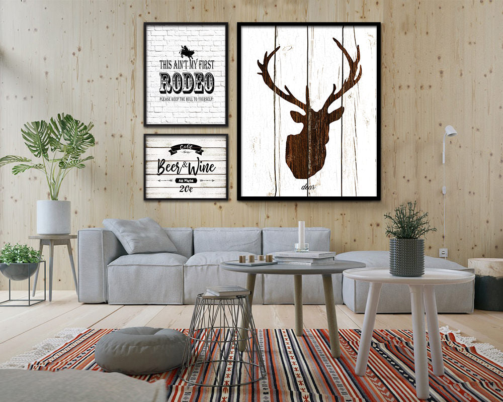This ain't my first rodeo Please keep the bull Quote Framed Artwork Print Home Decor Wall Art Gifts