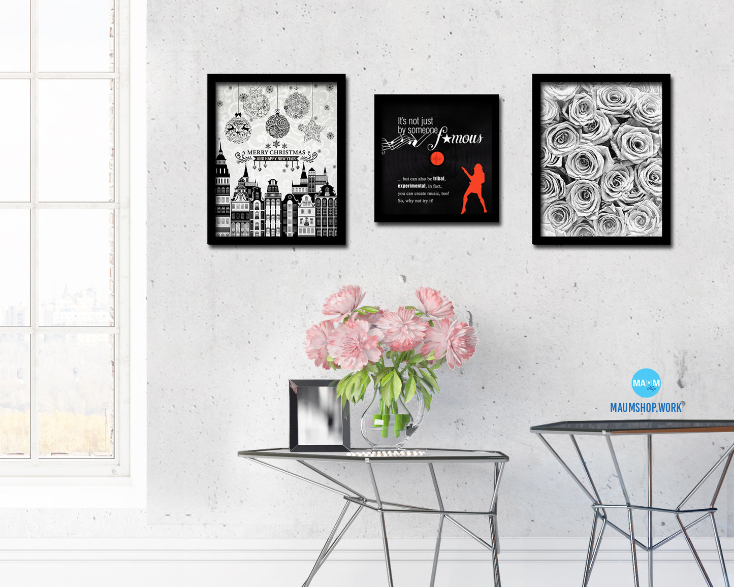 It's not just famous Modern Music Quote Framed Print Wall Decor Art Gifts