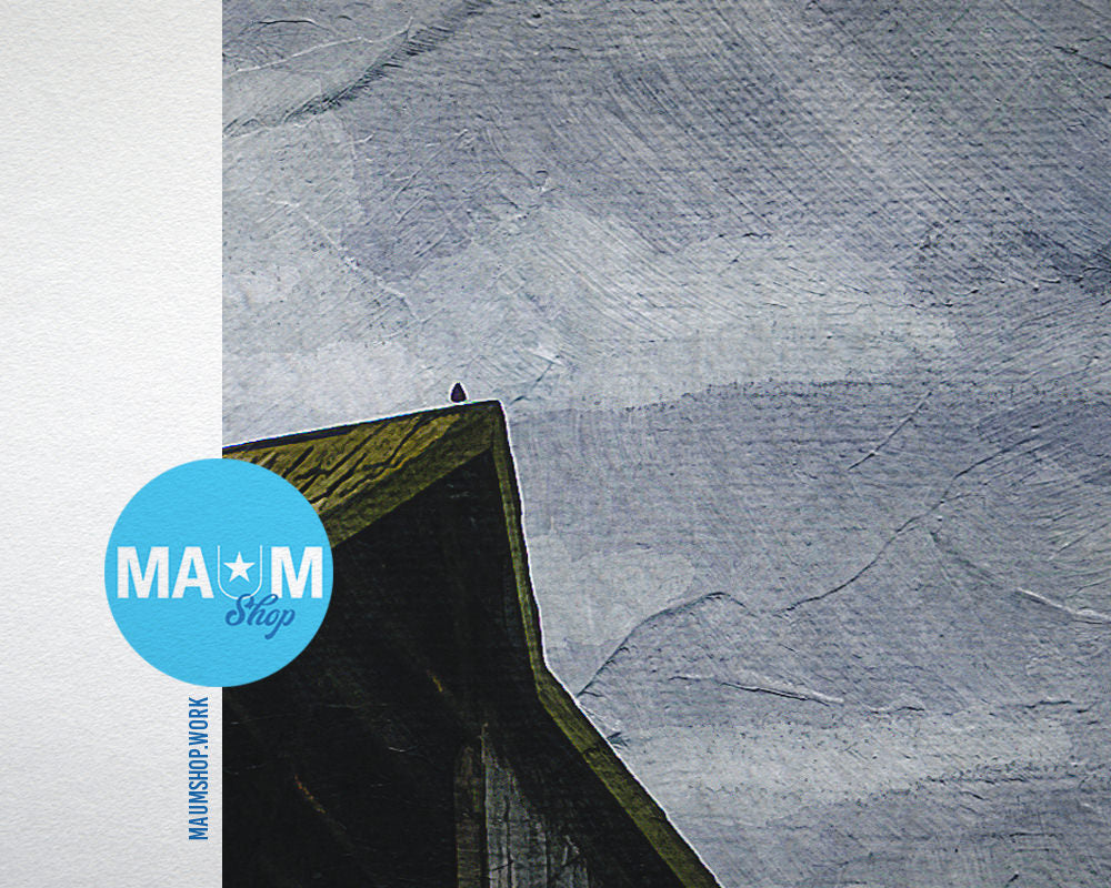 Old Barn Washington Landscape Painting Print Art Frame Home Wall Decor Gifts