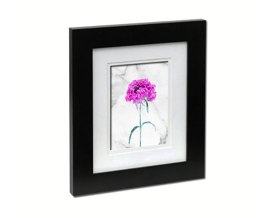 Sweet William Marble Texture Plants Art Wood Framed Print Wall Decor Gifts