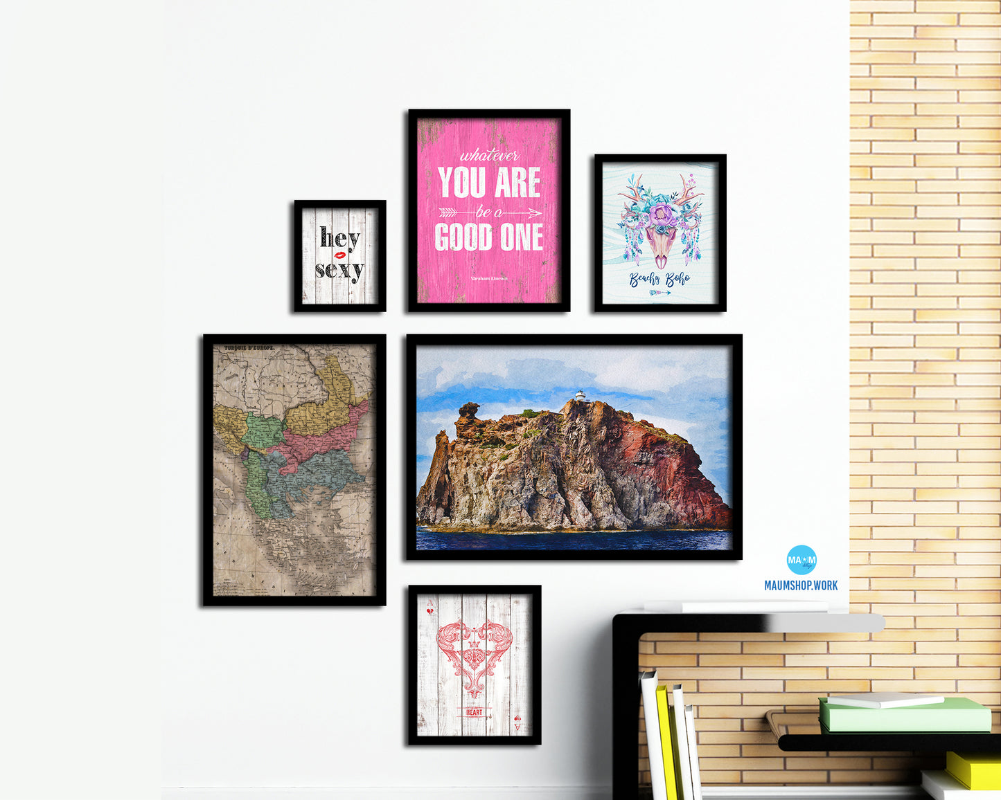 Arkansas Louisiana Mississippi Historical Map Wood Framed Print Art Wall Decor Gifts