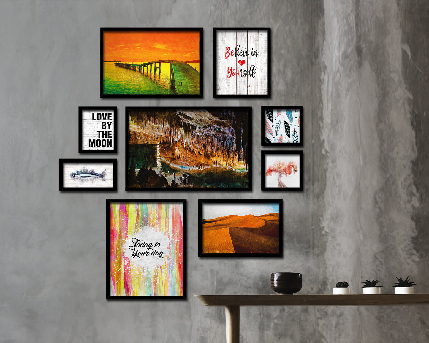 Today is your day Quote Framed Print Wall Art Decor Gifts