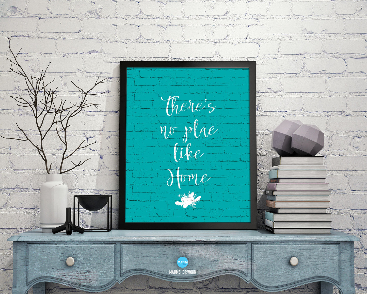 There’s no place like home Rainbow Pride Peace Right Justice Poster Wood Frame Print Art