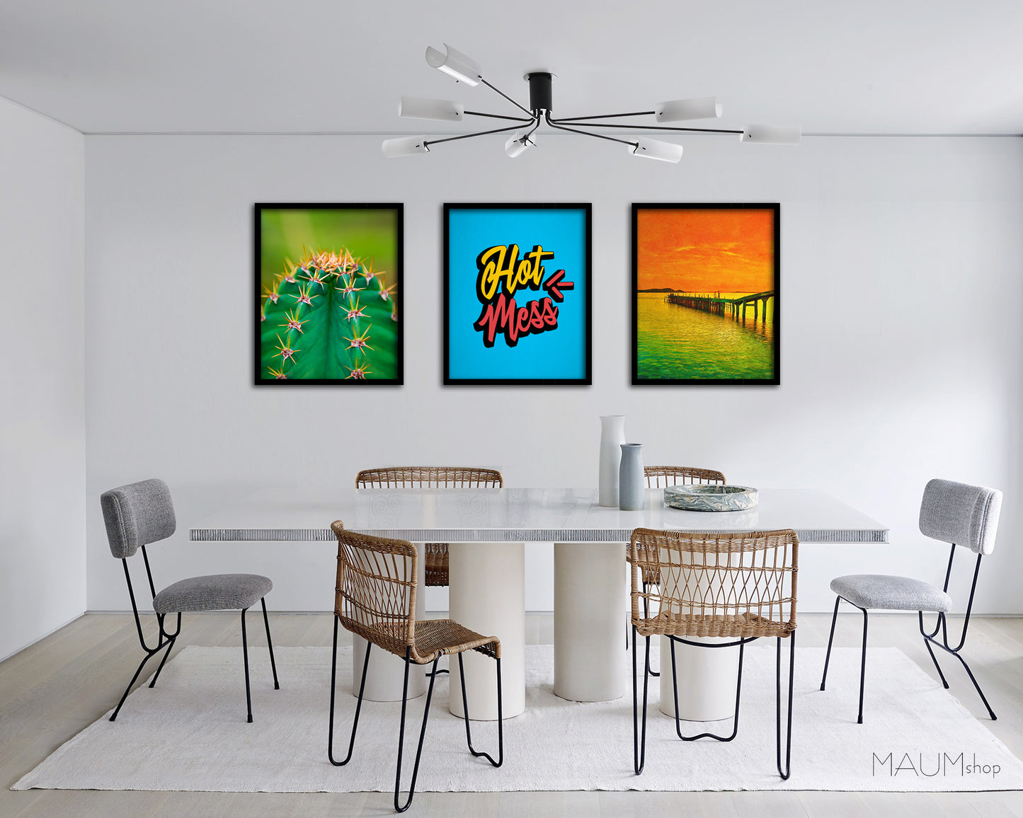 Hot Mess Quote Framed Print Wall Decor Art Gifts