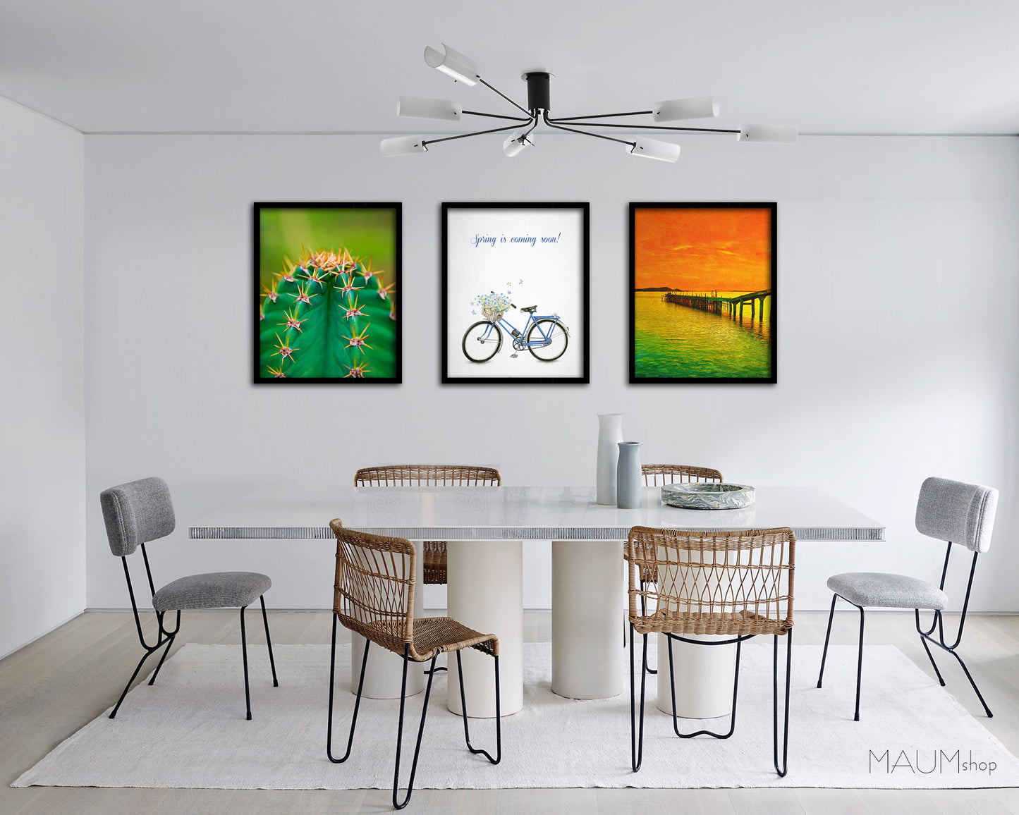 Spring is coming soon Quote Framed Print Wall Decor Art Gifts