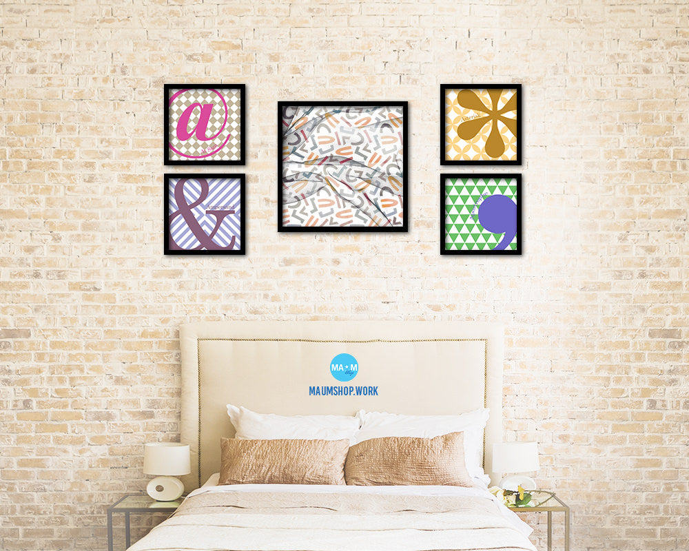 Abstract Painting Artwork Wood Frame Gifts Modern Wall Decor Art Prints