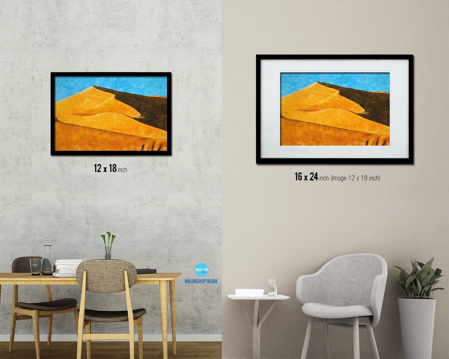 Golden Rye Paddy, harvest Artwork Painting Print Art Frame Home Wall Decor Gifts
