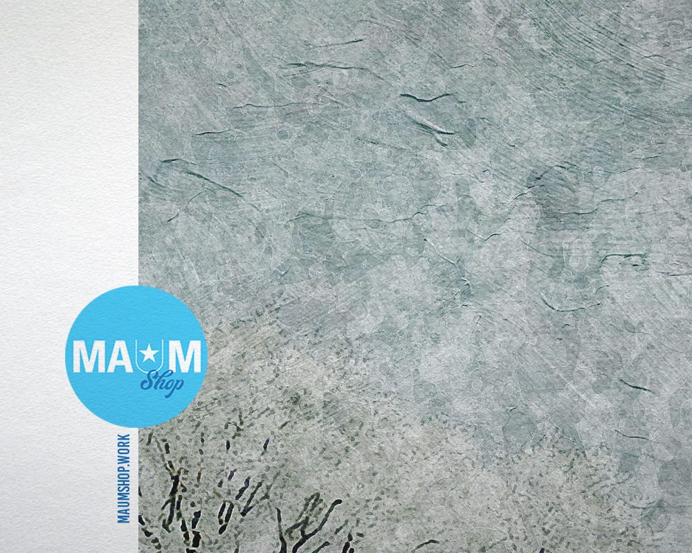 Frosted White Snow Landscape Artwork Painting Print Art Frame Home Wall Decor Gifts