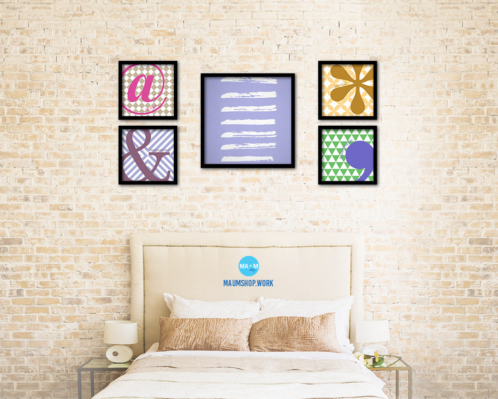 Brush Object Abstract Artwork Wood Frame Gifts Modern Wall Decor Art Prints