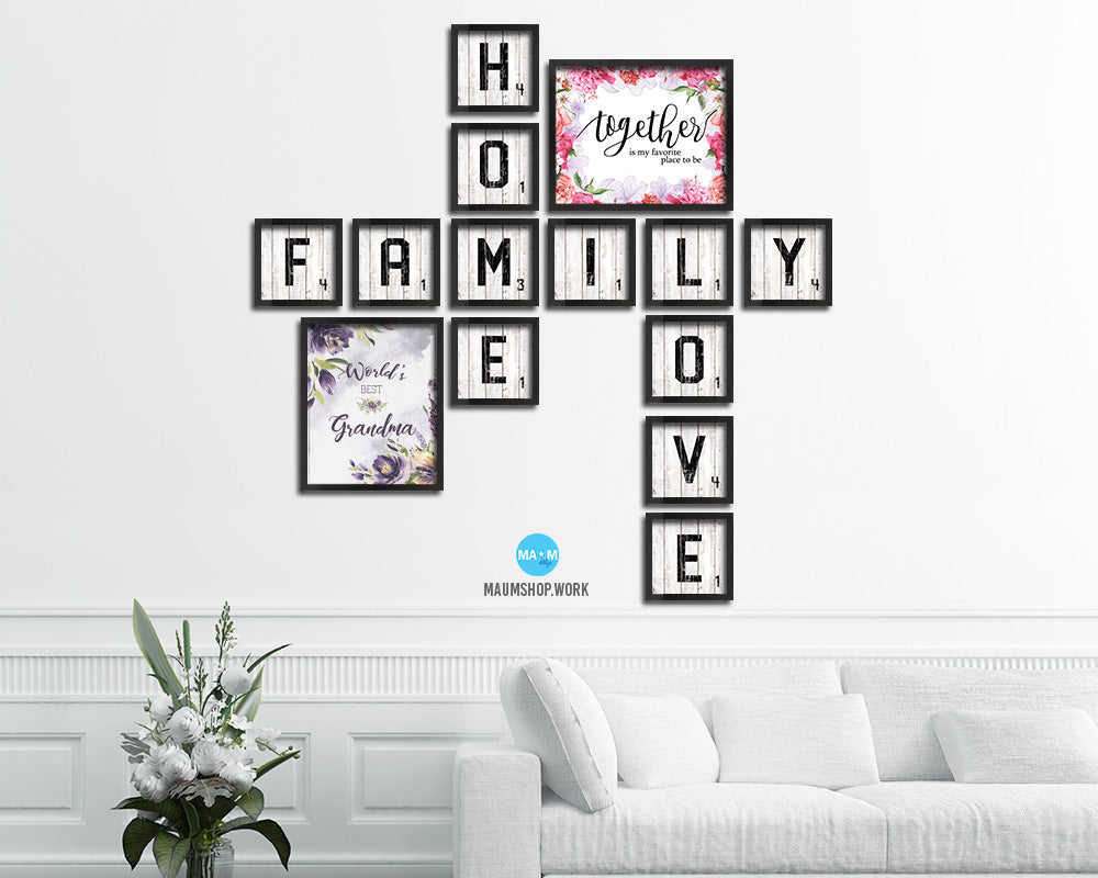 World's best grandma Mother's Day Framed Print Home Decor Wall Art Gifts