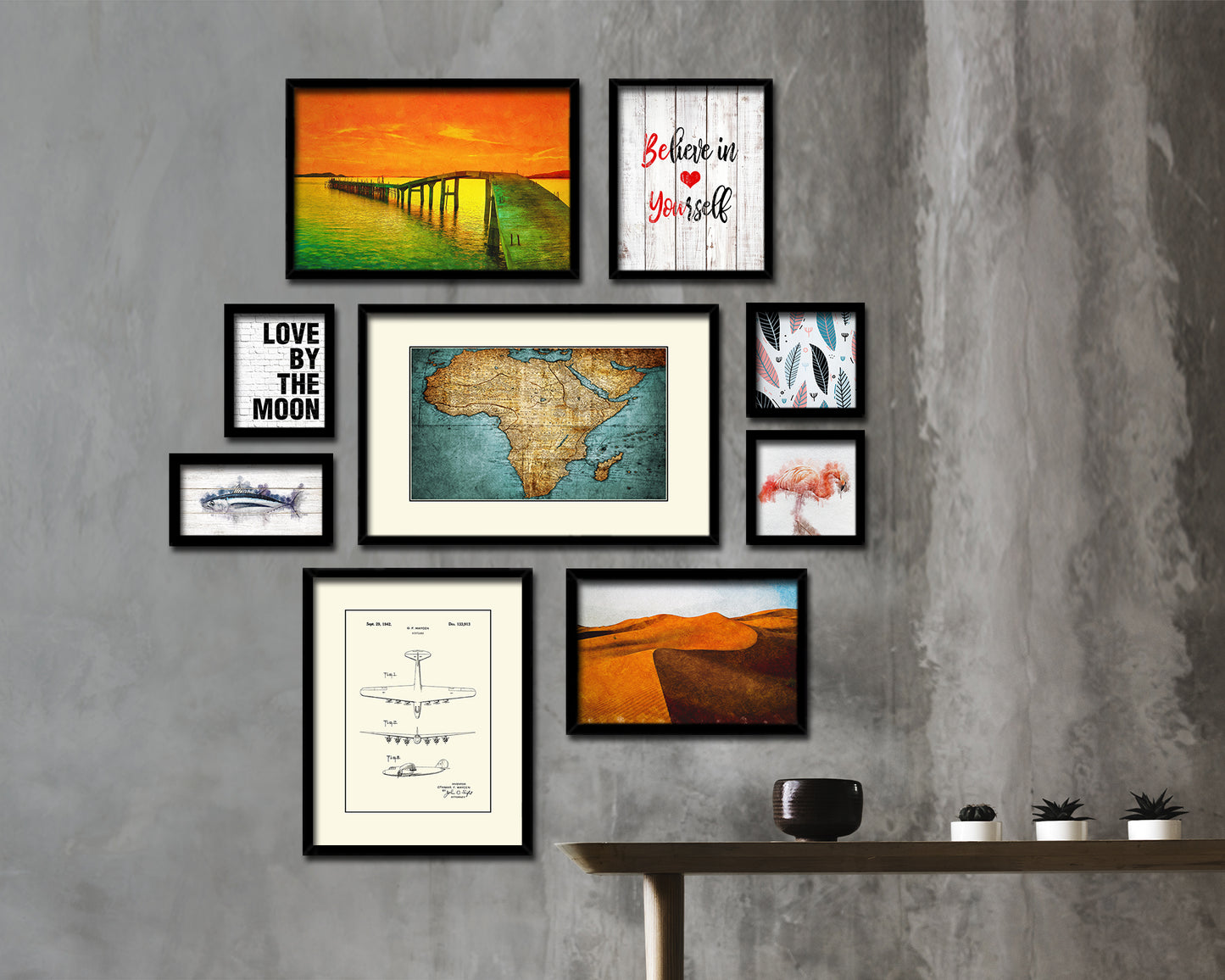 Africa Johann Matthias Nuremberg Germany 1737 Old Map Framed Print Art Wall Decor Gifts