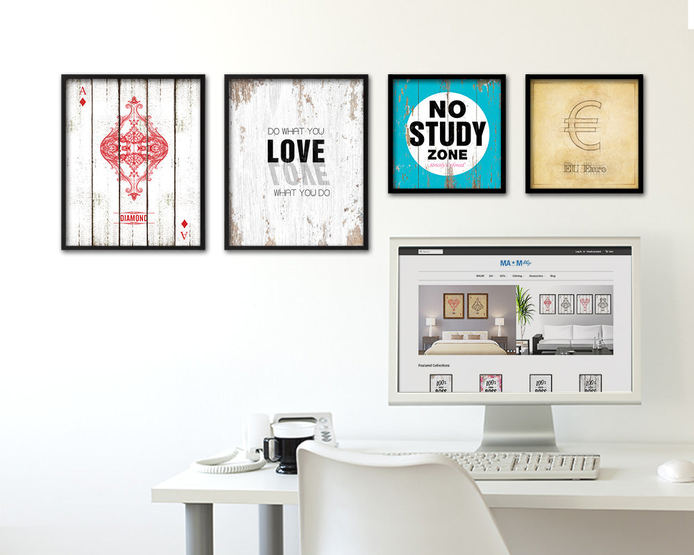 Do what you Love, Love what you do Quote Framed Print Home Decor Wall Art Gifts