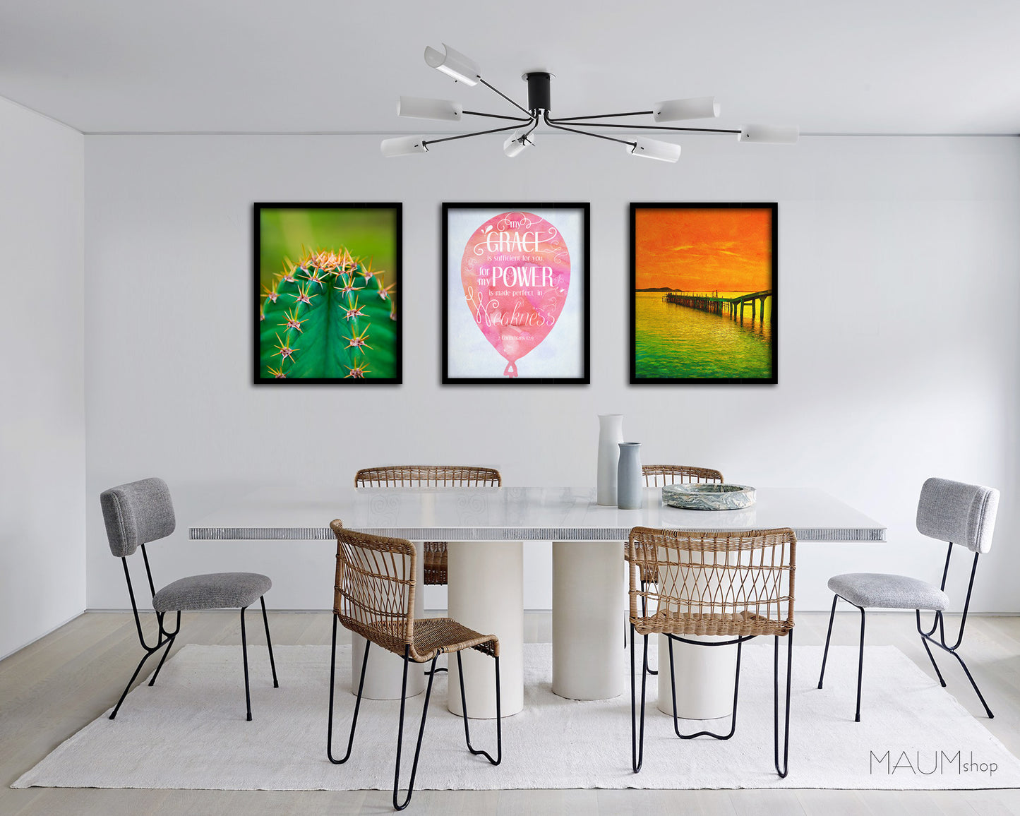 My Grace is sufficient for you, 2 Corinthians 12:9 Bible Verse Scripture Frame Print