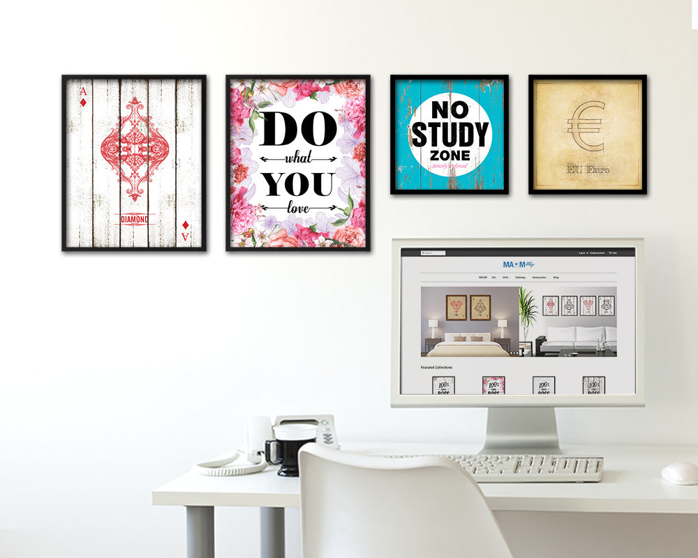 Do what you love Quote Framed Print Home Decor Wall Art Gifts
