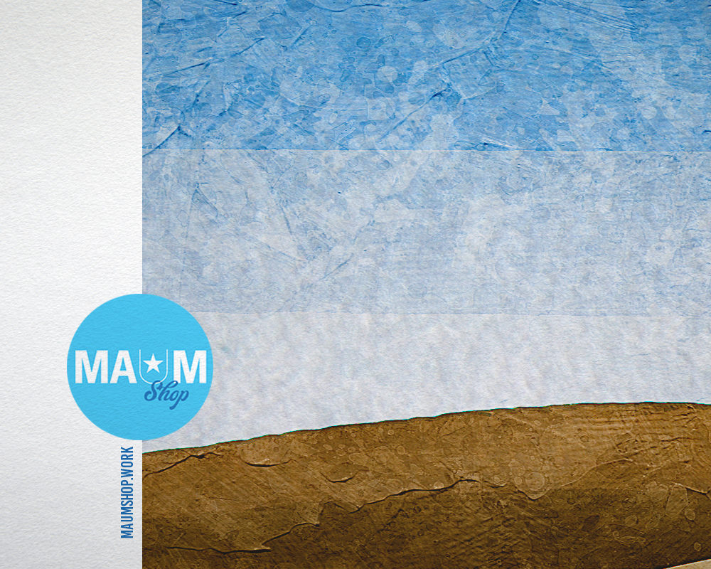 Grain Paddy Field, Foggy, Mist Artwork Painting Print Art Frame Home Wall Decor Gifts