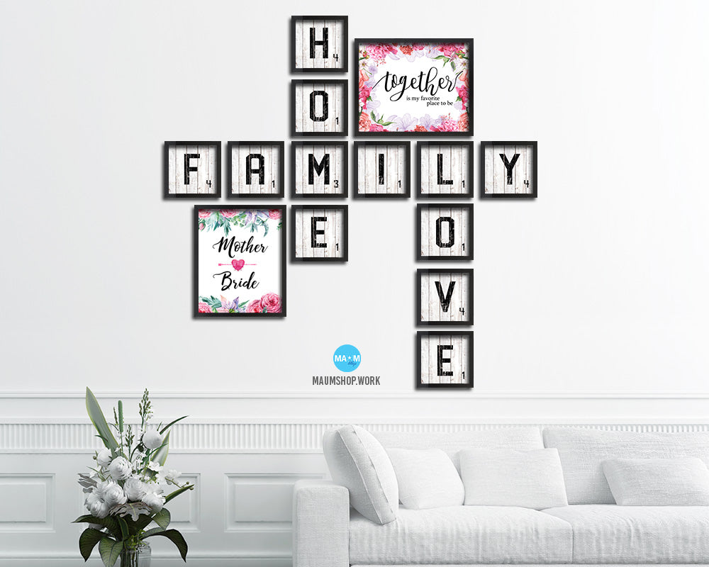 Mother of the bride Mother's Day Framed Print Home Decor Wall Art Gifts