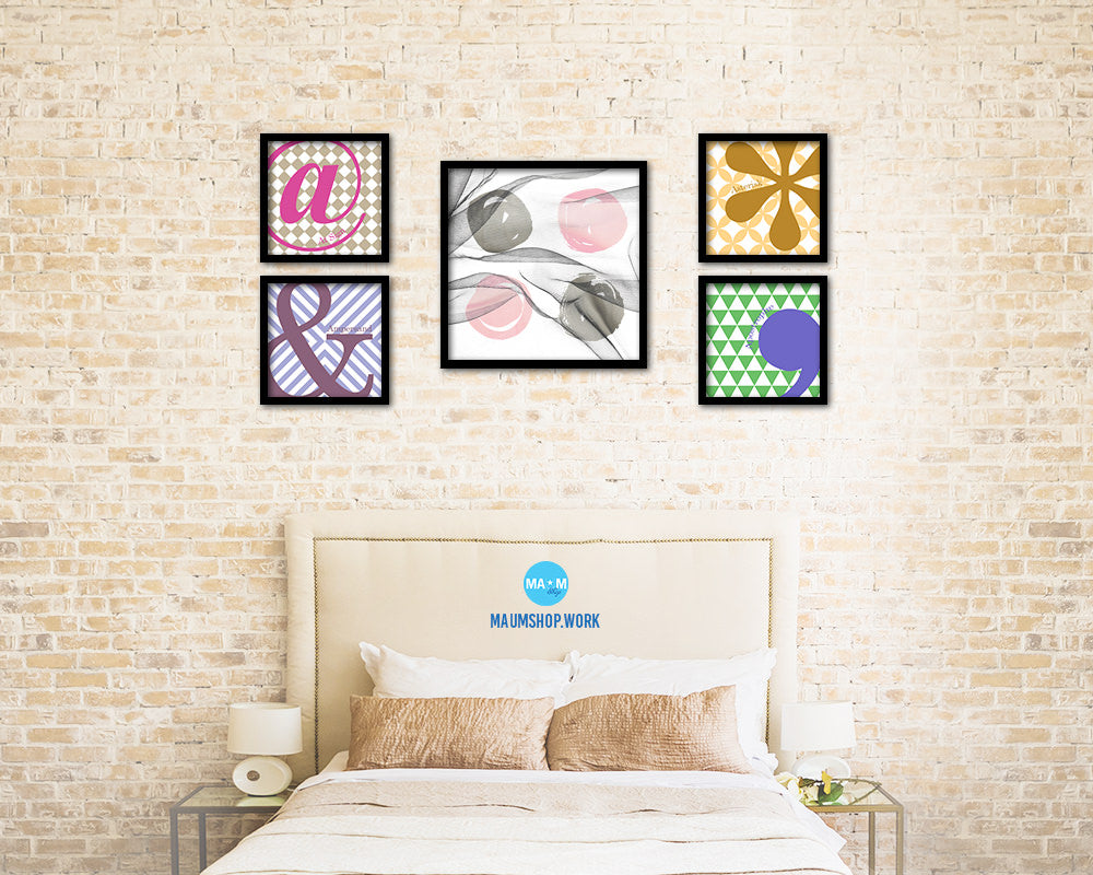 Brush Object Abstract Artwork Wood Frame Gifts Modern Wall Decor Art Prints