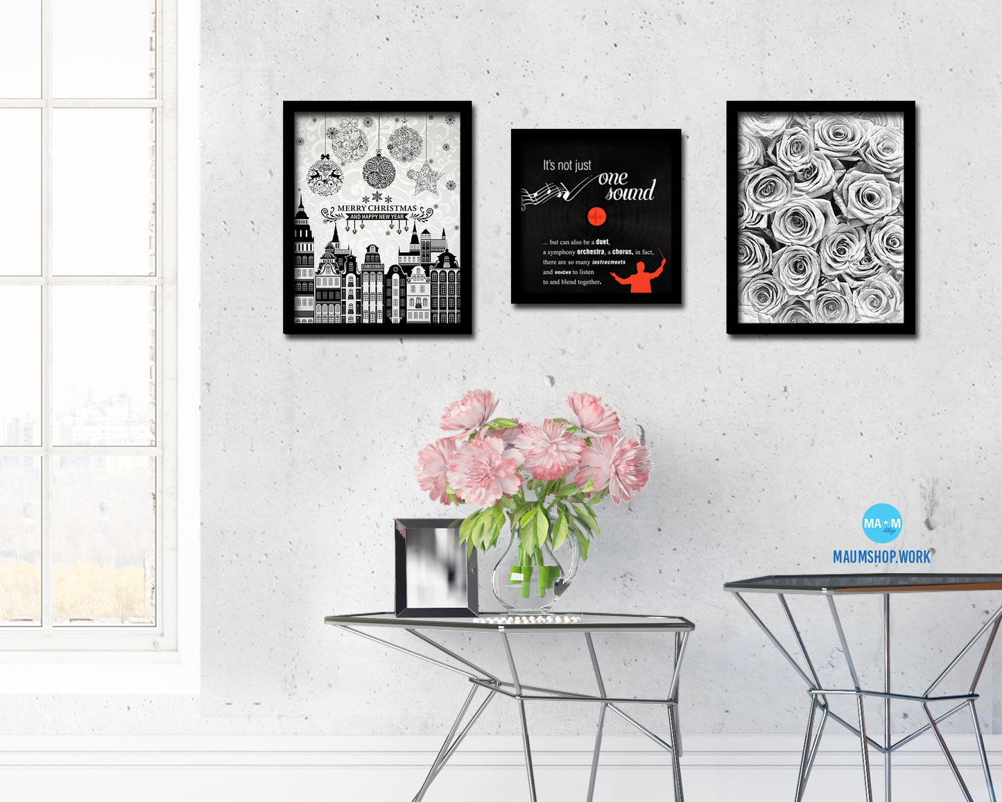 It's not just one sound Modern Music Quote Framed Print Wall Decor Art Gifts