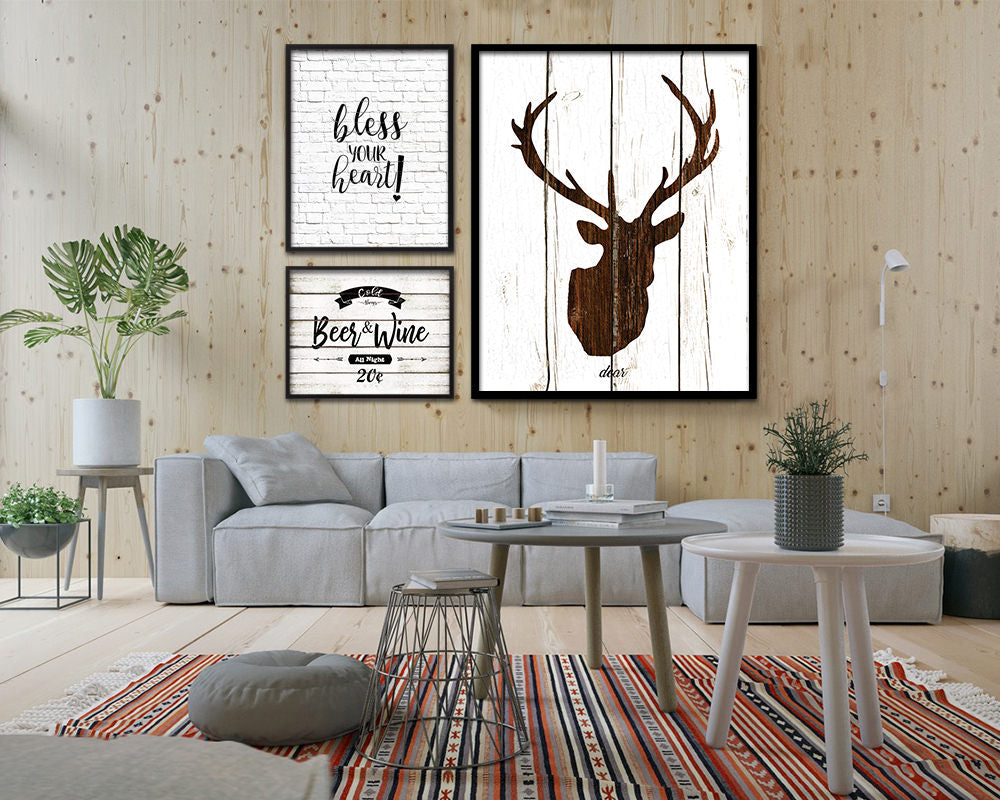 Bless your heart Quote Framed Artwork Print Home Decor Wall Art Gifts