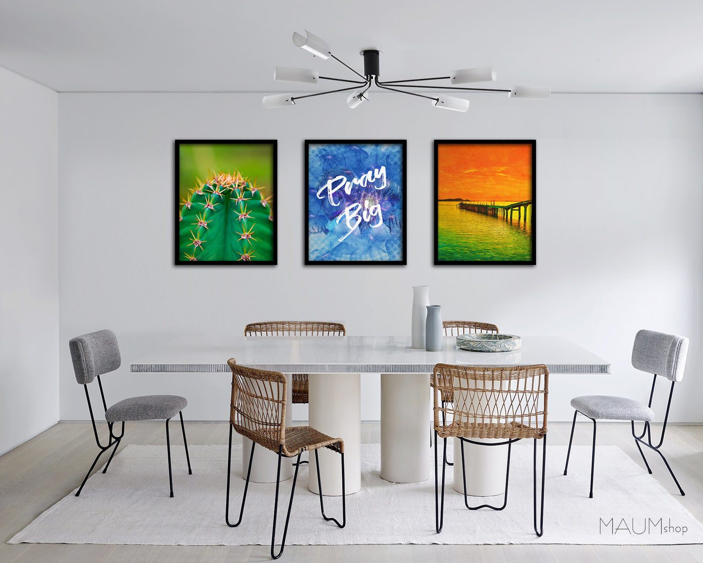 Pray Big Quote Framed Print Wall Decor Art Gifts