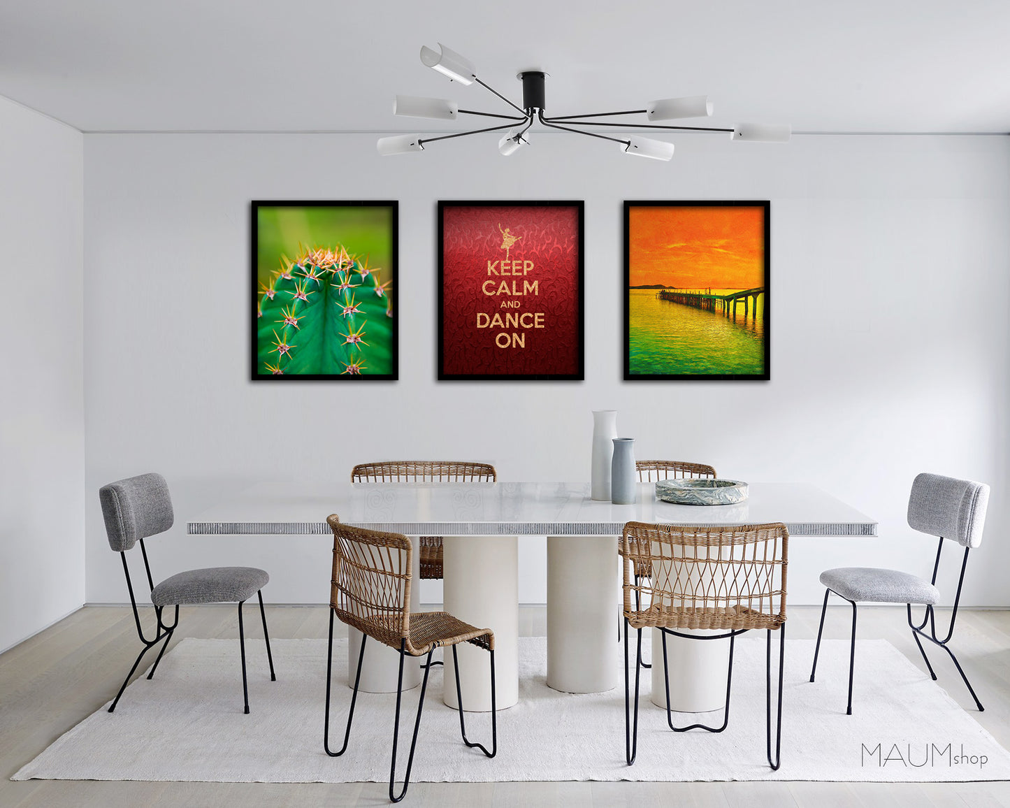 Keep calm and dance on Quote Framed Print Wall Decor Art Gifts