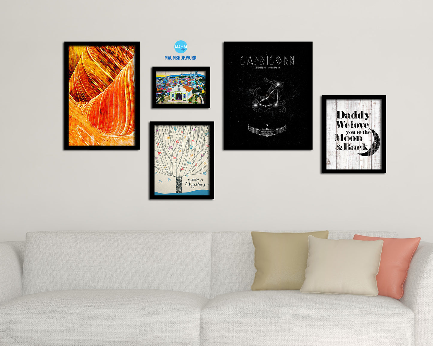 Capricorn Astrology Prediction Yearly Horoscope Wood Framed Paper Print Wall Art Decor Gifts