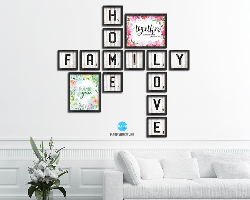Love you Mother's Day Framed Print Home Decor Wall Art Gifts
