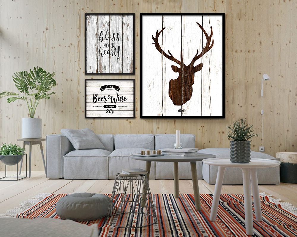 Bless your heart Quote Framed Artwork Print Home Decor Wall Art Gifts