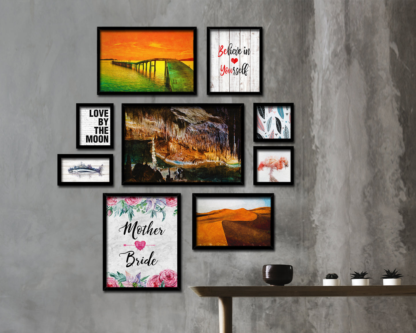 Mother of the bride Quote Framed Print Wall Art Decor Gifts