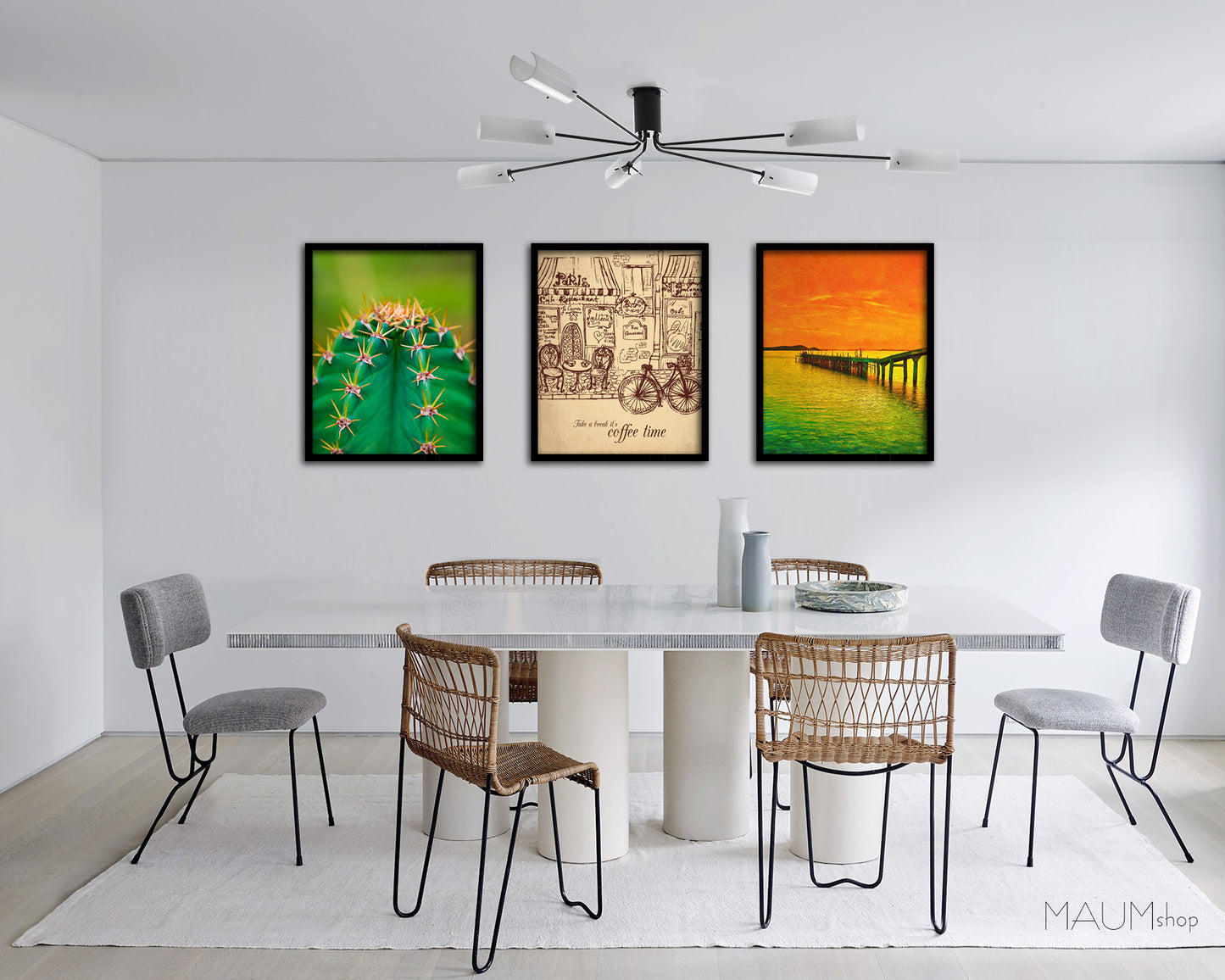 Take a break it's coffee time Quote Framed Print Wall Decor Art Gifts