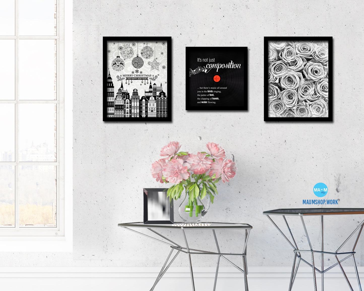 It's not just composition Modern Music Quote Framed Print Wall Decor Art Gifts