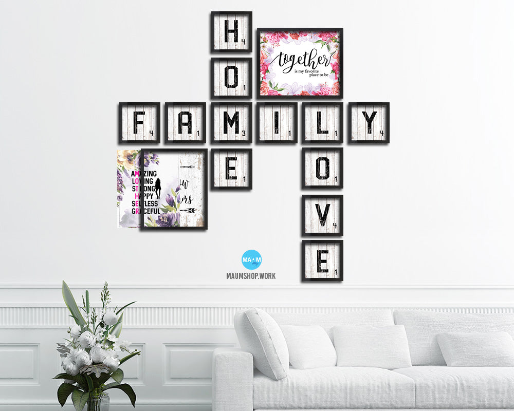 Amazing loving strong happy selfless graceful Mother's Day Framed Print Wall Decor Art Gifts