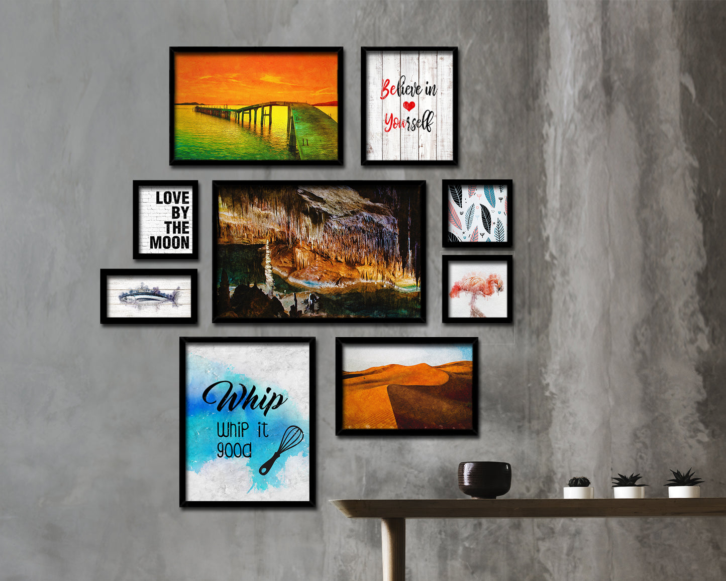 Whip whip it good Quote Framed Print Wall Art Decor Gifts