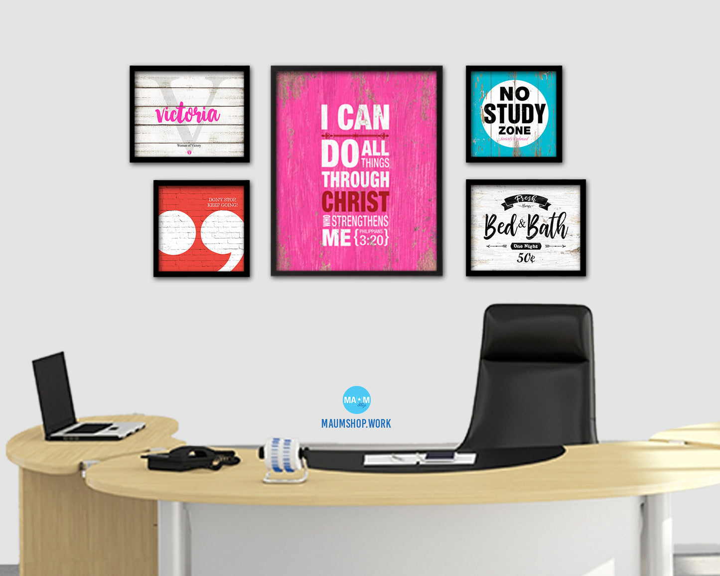 I can do all things through Christ, Philippians 3:20 Quote Framed Print Home Decor Wall Art Gifts