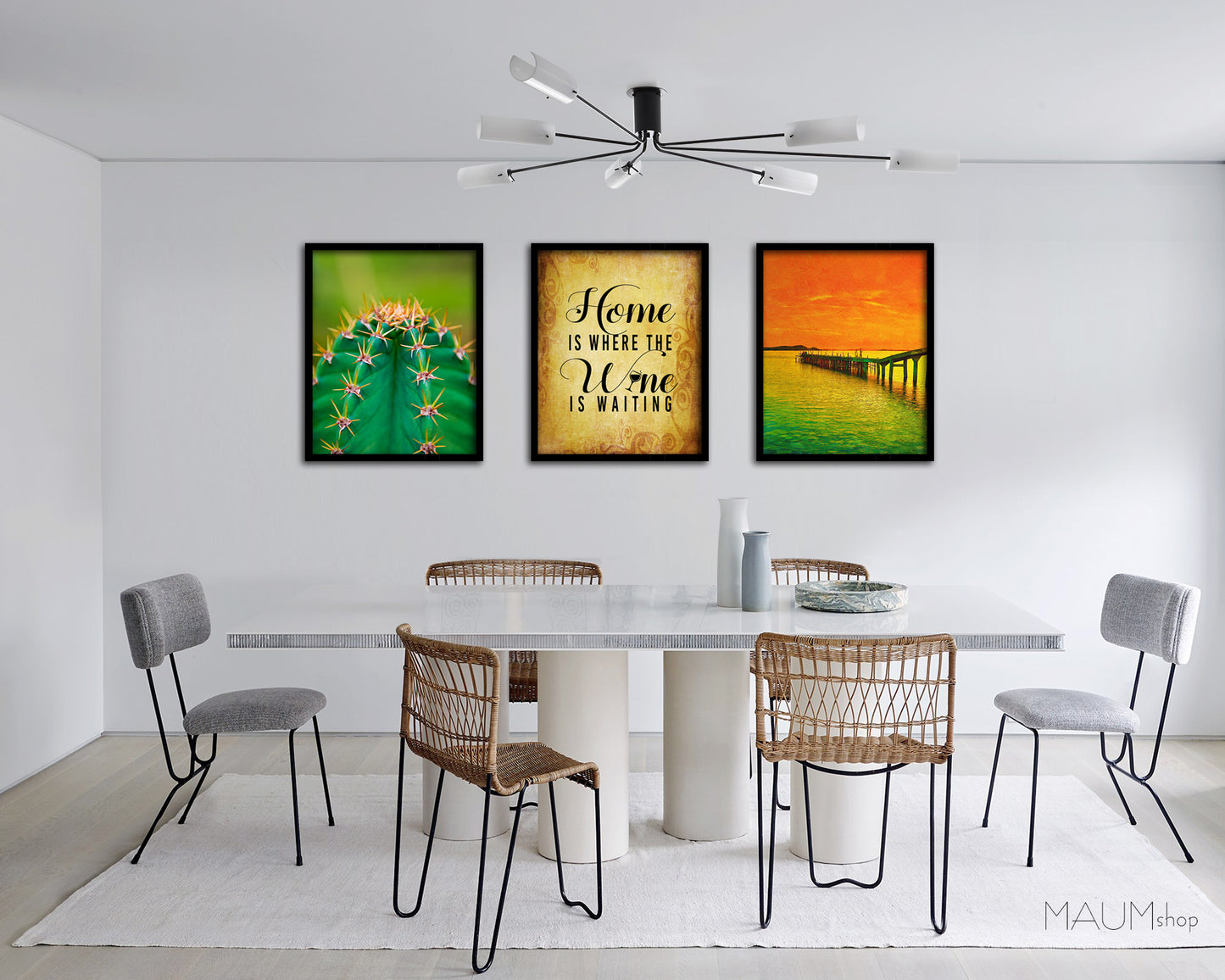 Home is where the w*n is waiting Quote Framed Print Wall Decor Art Gifts