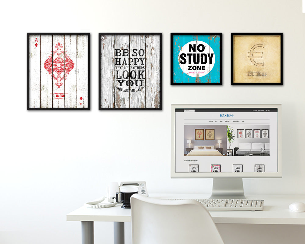 Be so happy that when others look at you Quote Framed Print Home Decor Wall Art Gifts