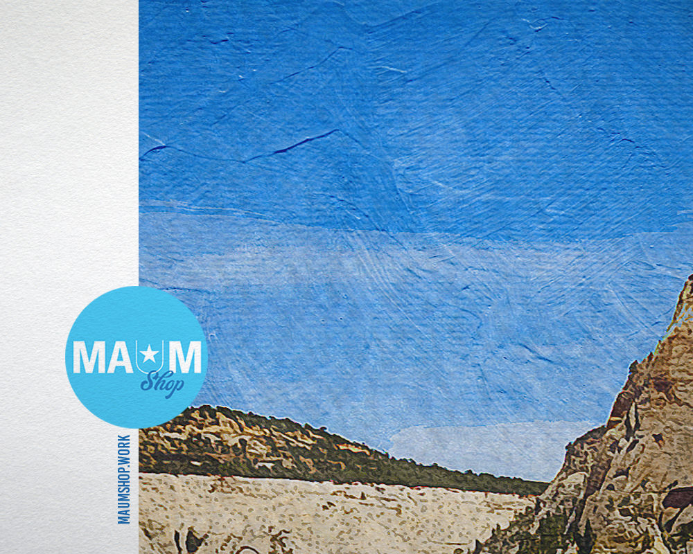 Zion National Park Utah Landscape Painting Print Art Frame Home Wall Decor Gifts