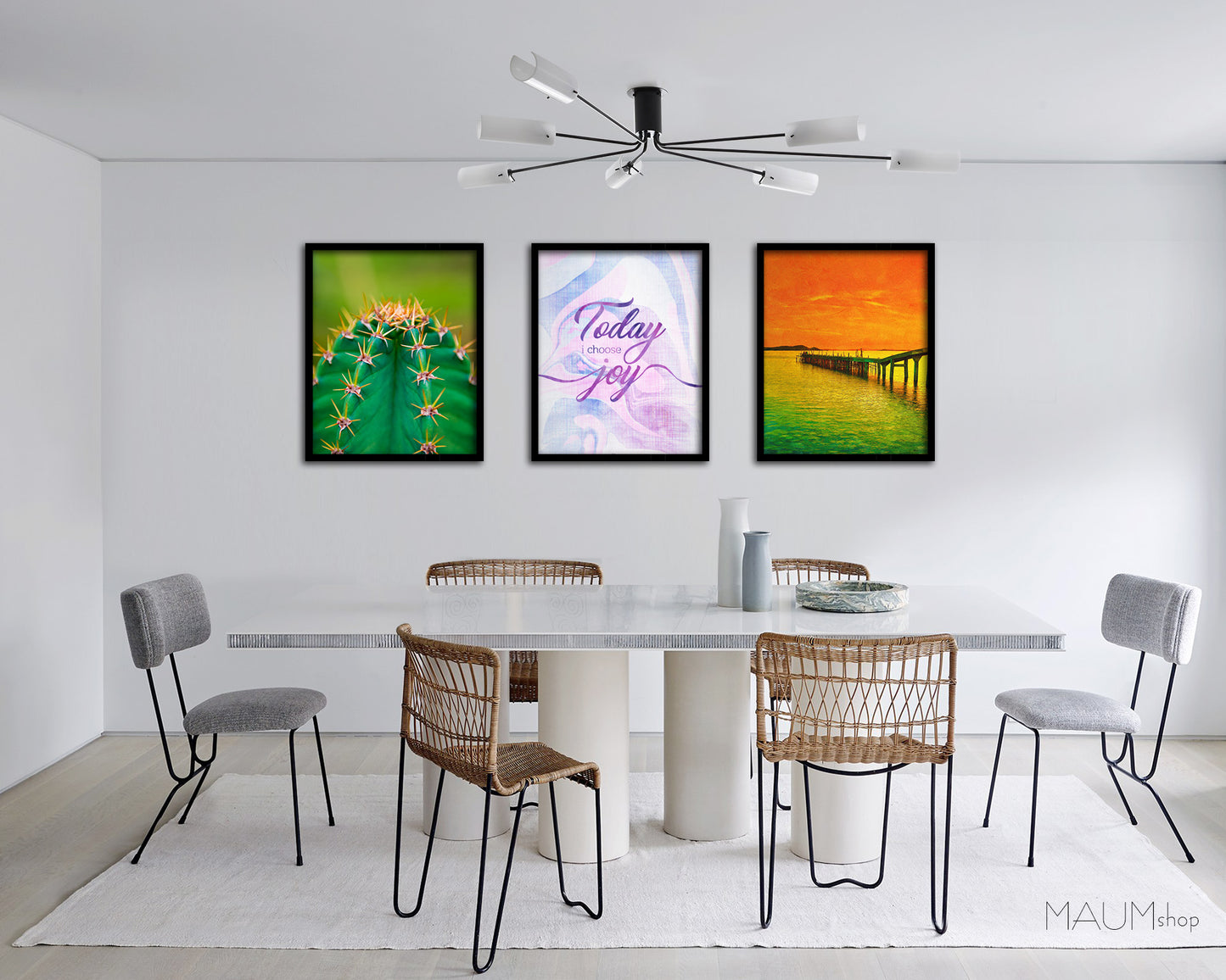 Today I choose joy Quote Framed Print Wall Decor Art Gifts