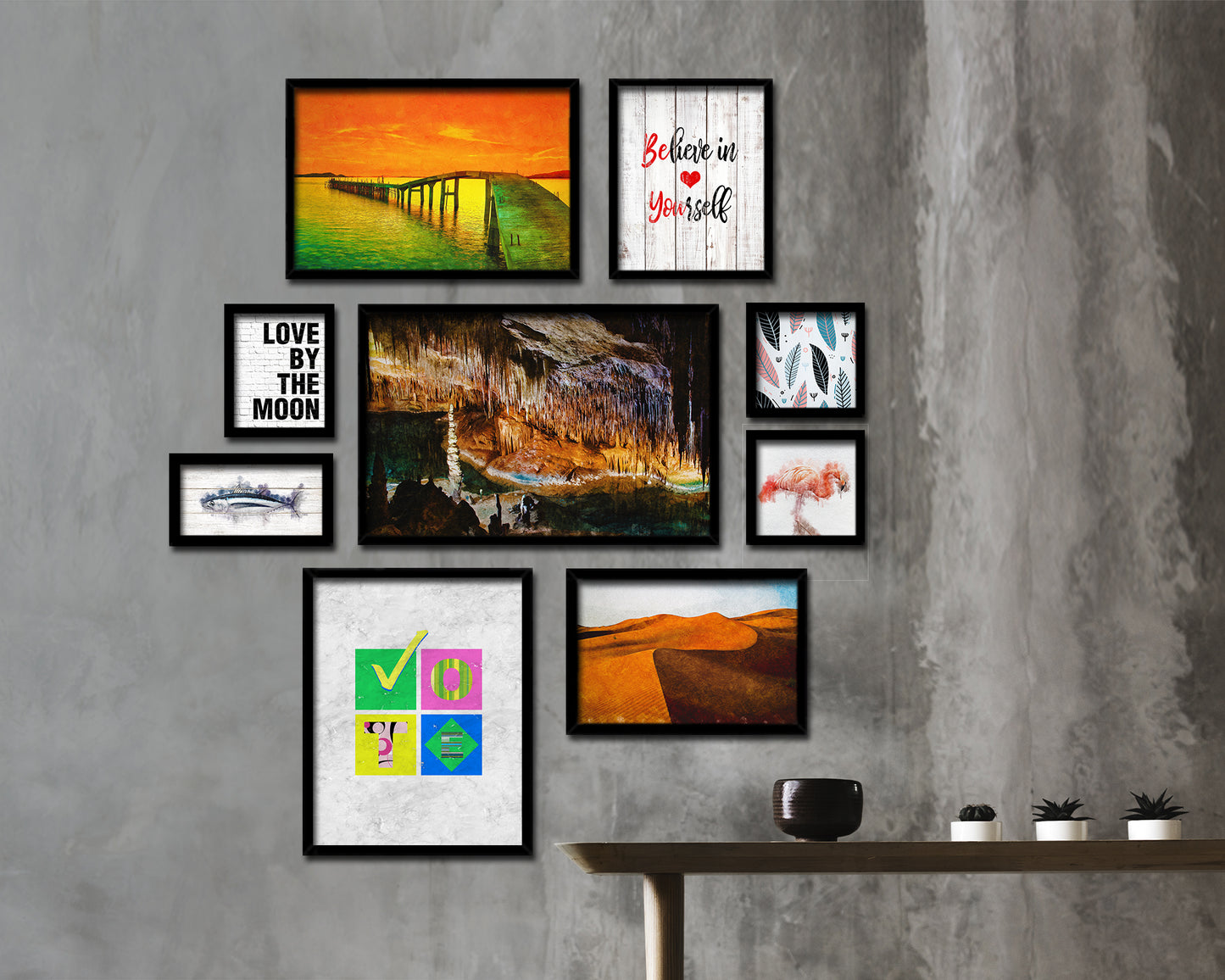 Vote Quote Framed Print Wall Art Decor Gifts