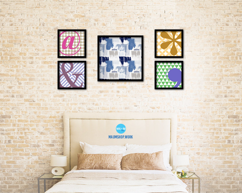 Abstract Painting Artwork Wood Frame Gifts Modern Wall Decor Art Prints