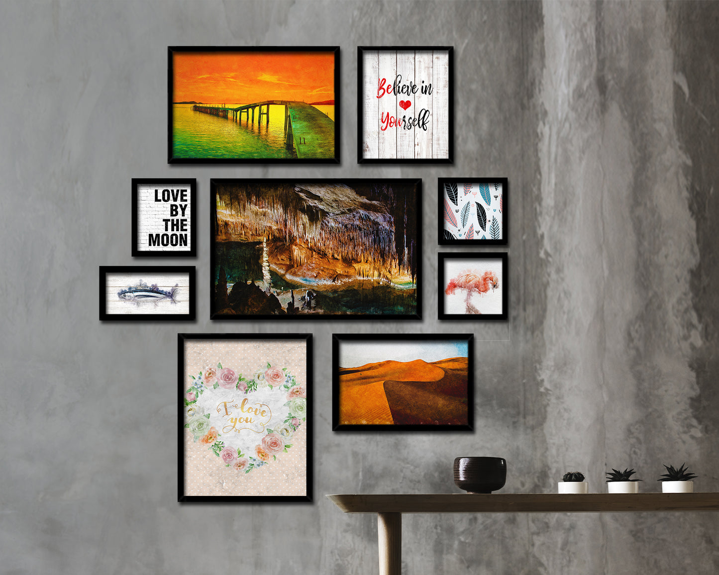 Thank you Quote Framed Print Wall Art Decor Gifts