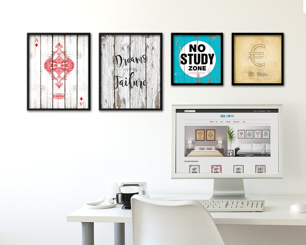 Dreams than failure Quote Framed Print Home Decor Wall Art Gifts