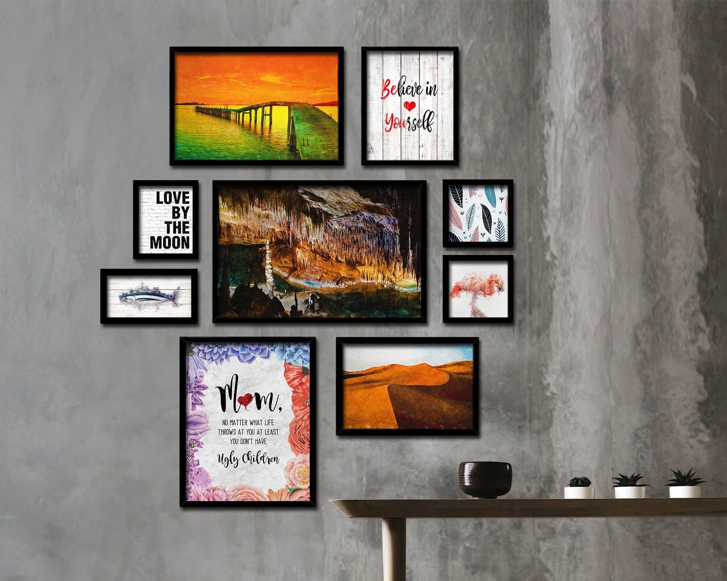 Mom no matter what life throws at you Quote Framed Print Wall Art Decor Gifts