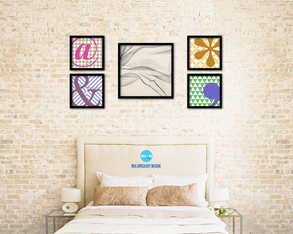 Abstract Artwork Wood Frame Gifts Modern Wall Decor Art Prints