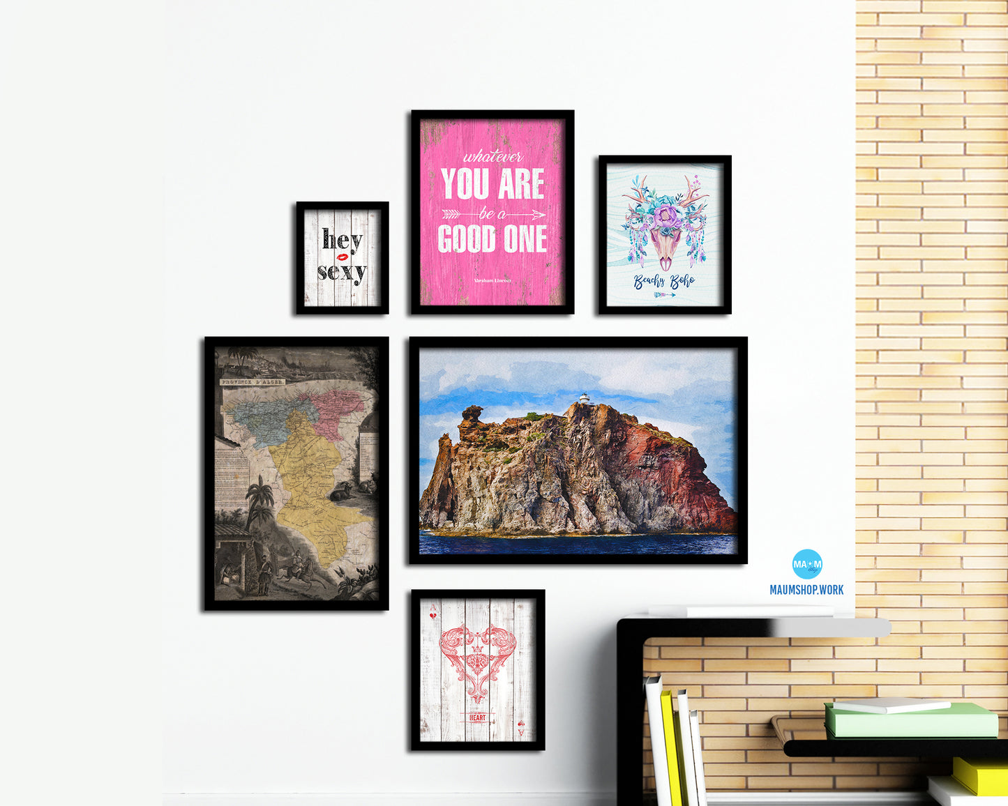 Province D'alcer Historical Map Wood Framed Print Art Wall Decor Gifts